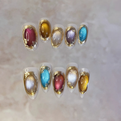 Colorful bronze mirro