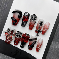 Wine Red Rose Snake🍷