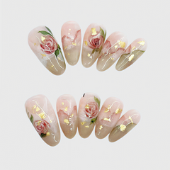 Hand drawn watercolor roses