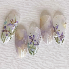 Temperament purple orchid