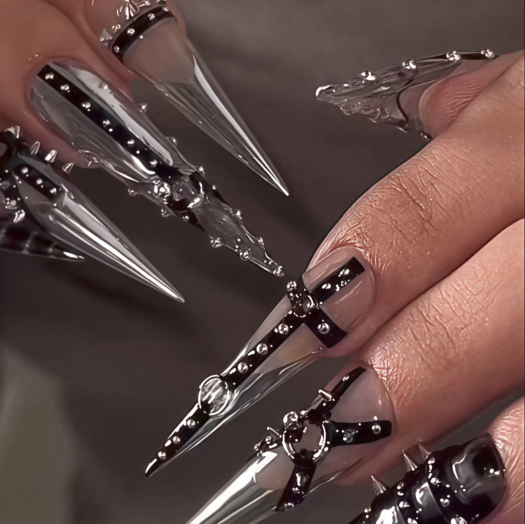 Black Ribbon Rivets Main image