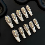 Grey zircon alligator leather