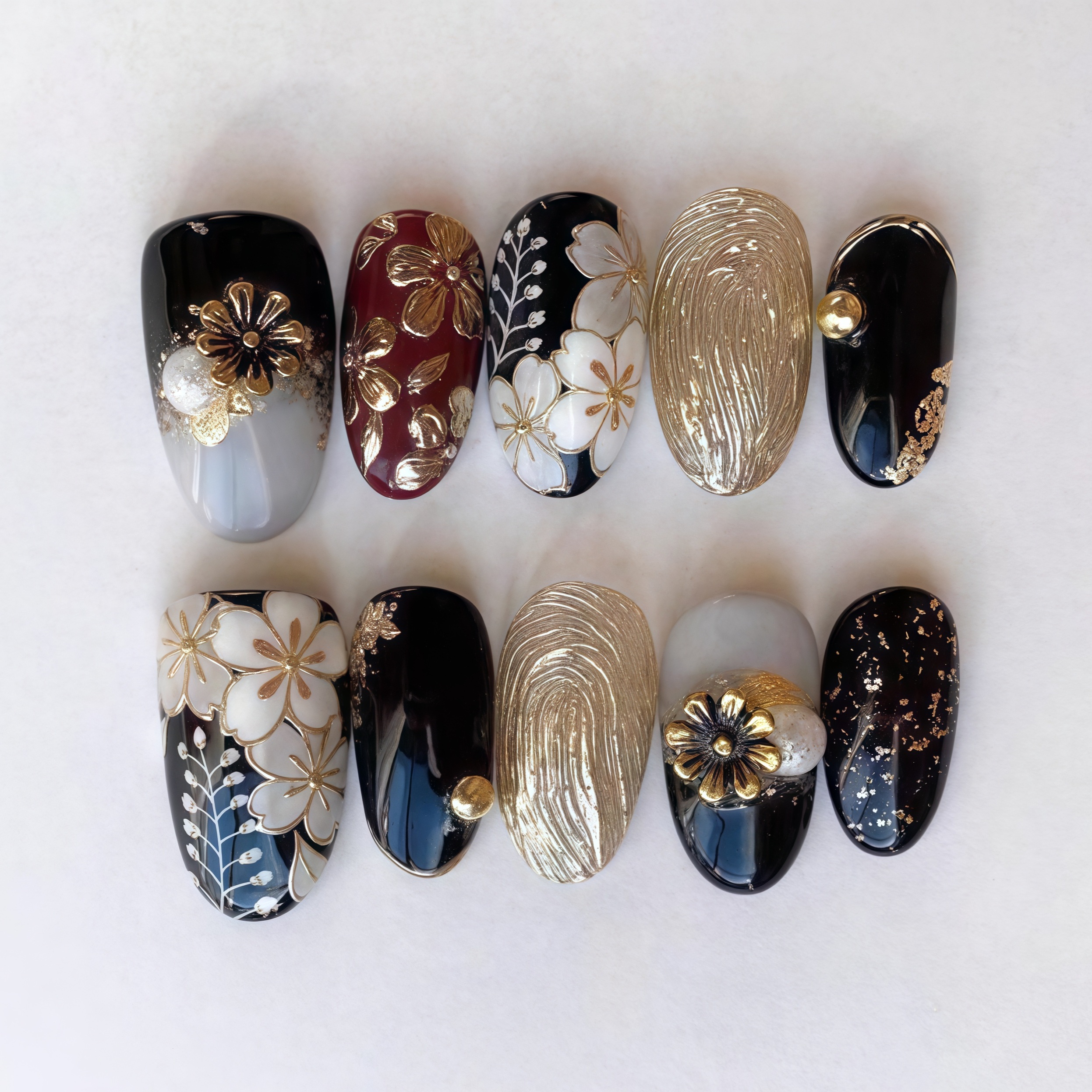 Japanese black flowers