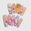 Hello Kitty Press On Nails Set in Coffin Shape – Reusable with Stars, Bows, and Cute 3D Charms for Girls