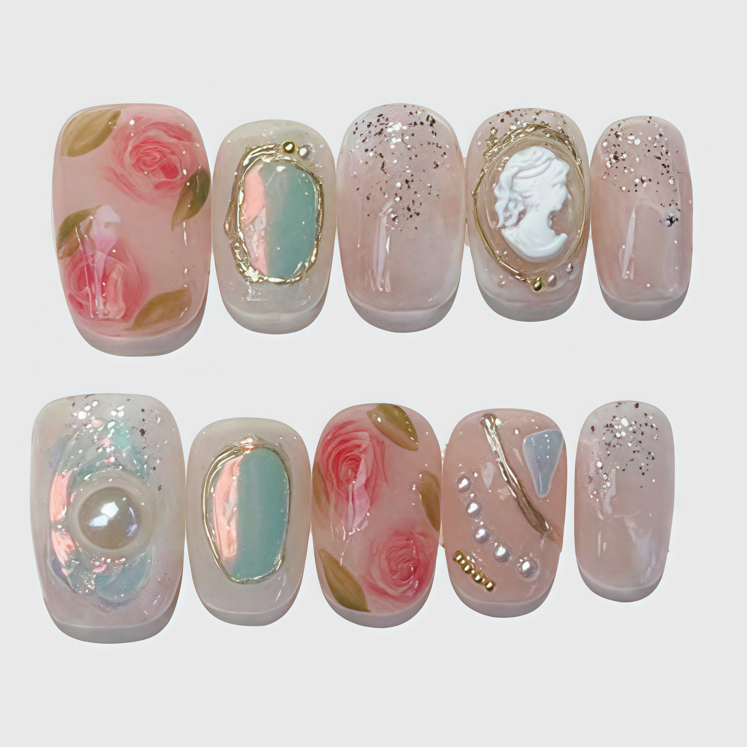 Baroque stained rose