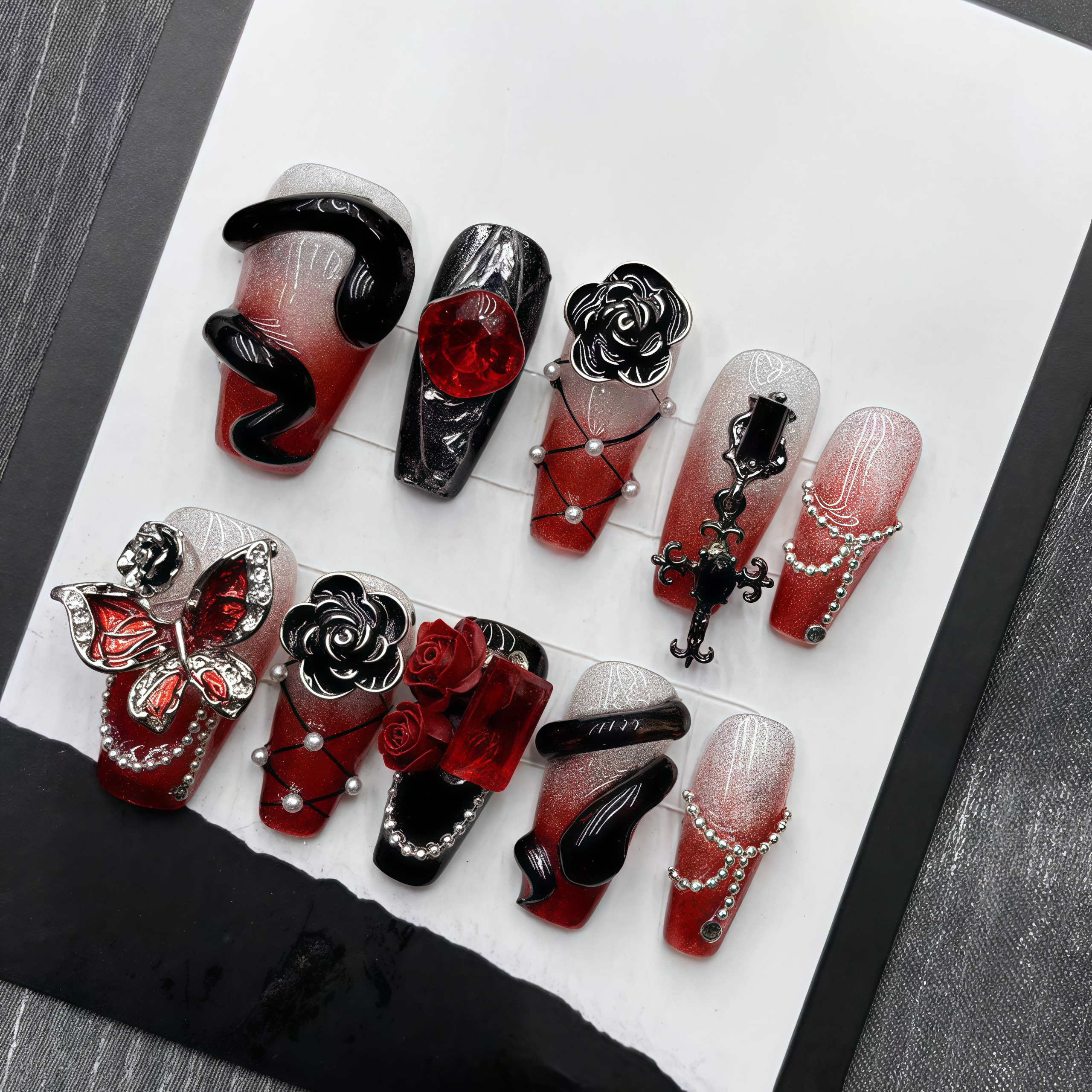 Wine Red Rose Snake🍷 Main image